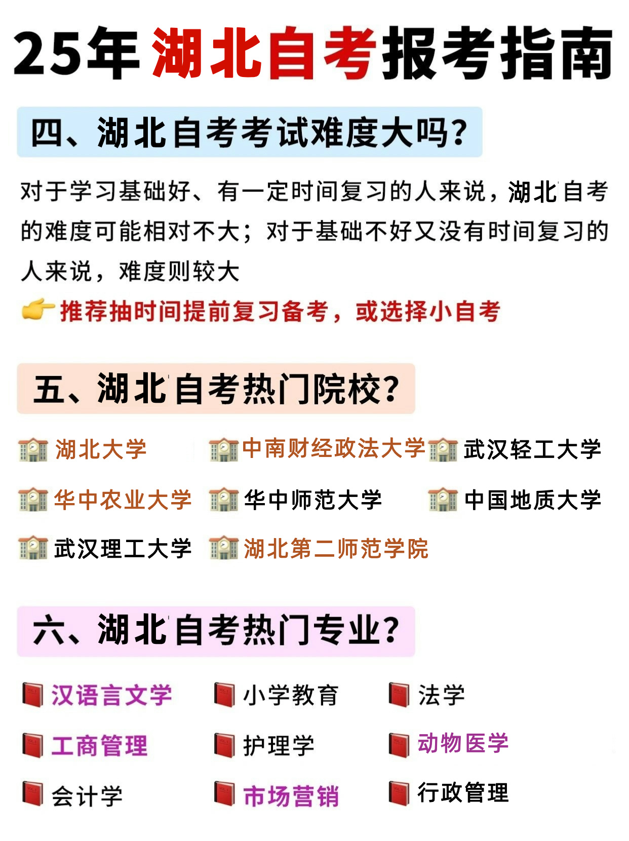 湖北25年自考具体流程！快速了解报名要项