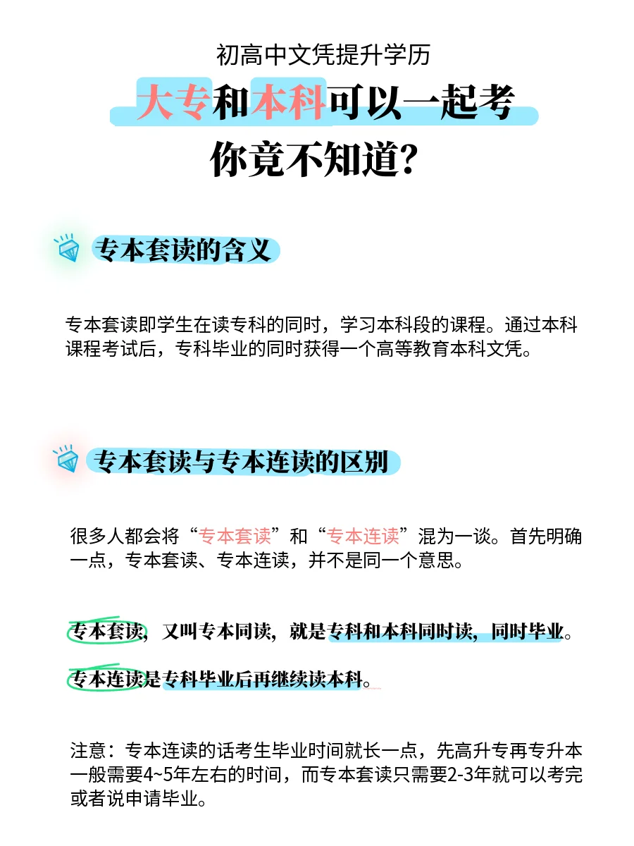 什么是专本套读？专本套读适合哪些人报考？