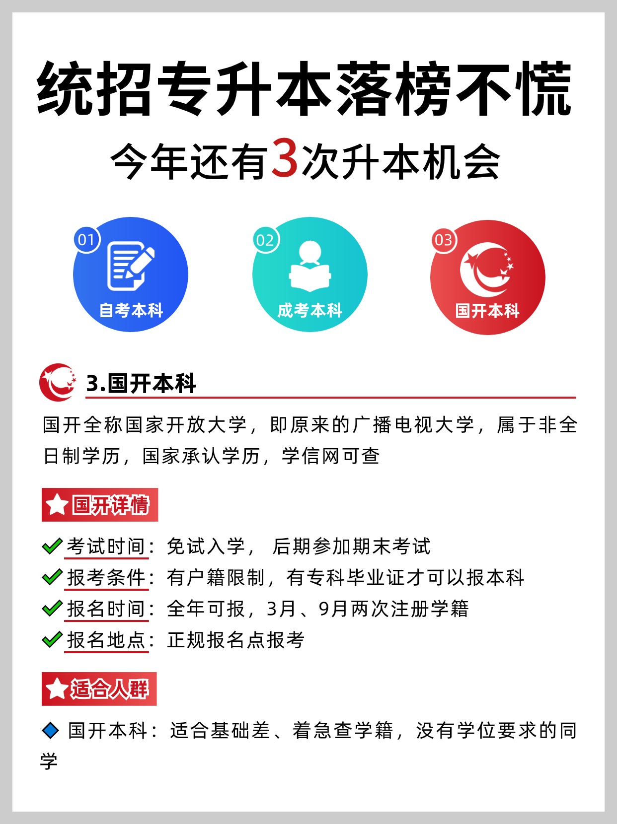 专升本落榜了，还有其他方式可以升本吗？