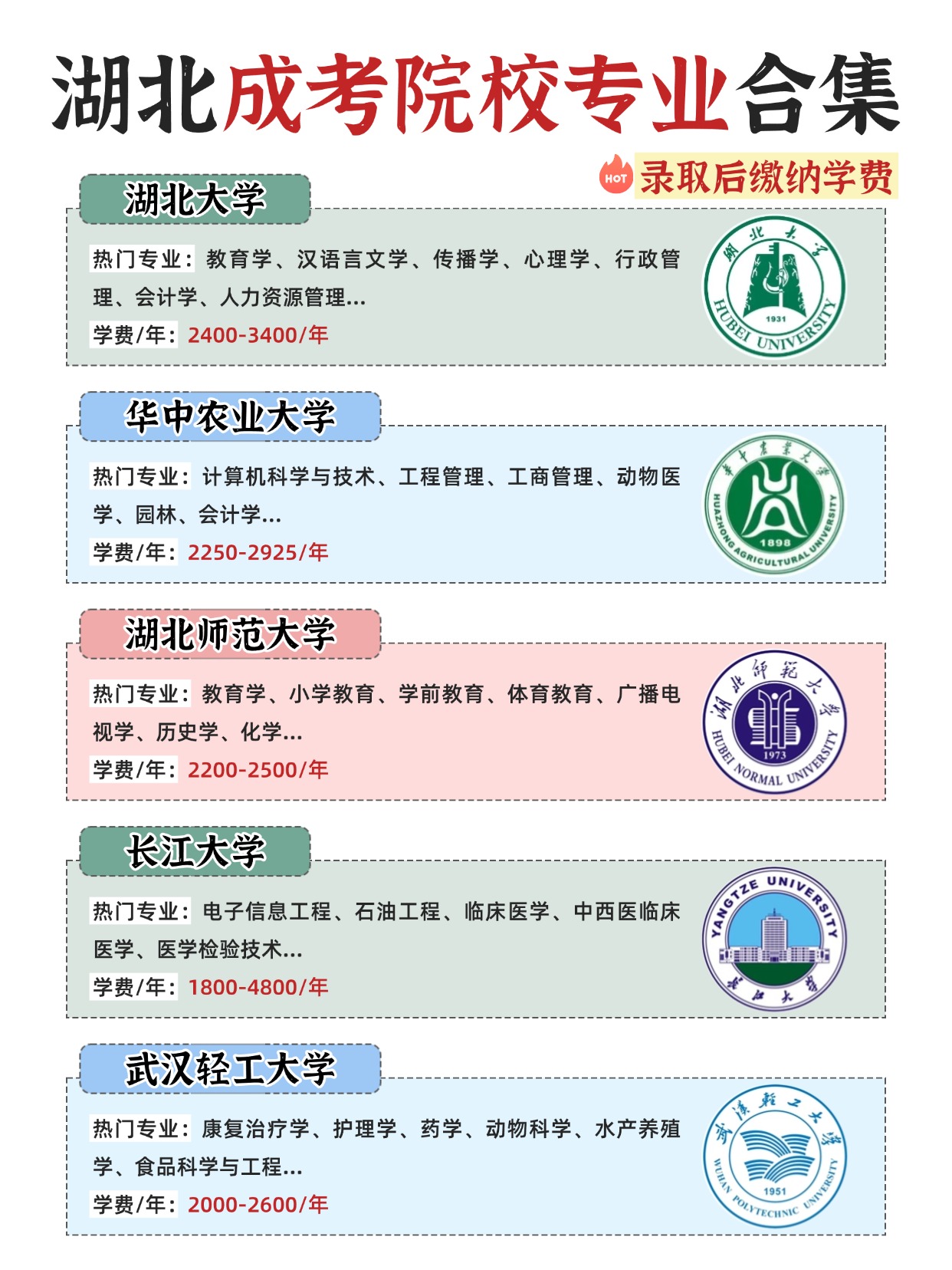 湖北成考超划算，性价比超高，最低 1800 起！