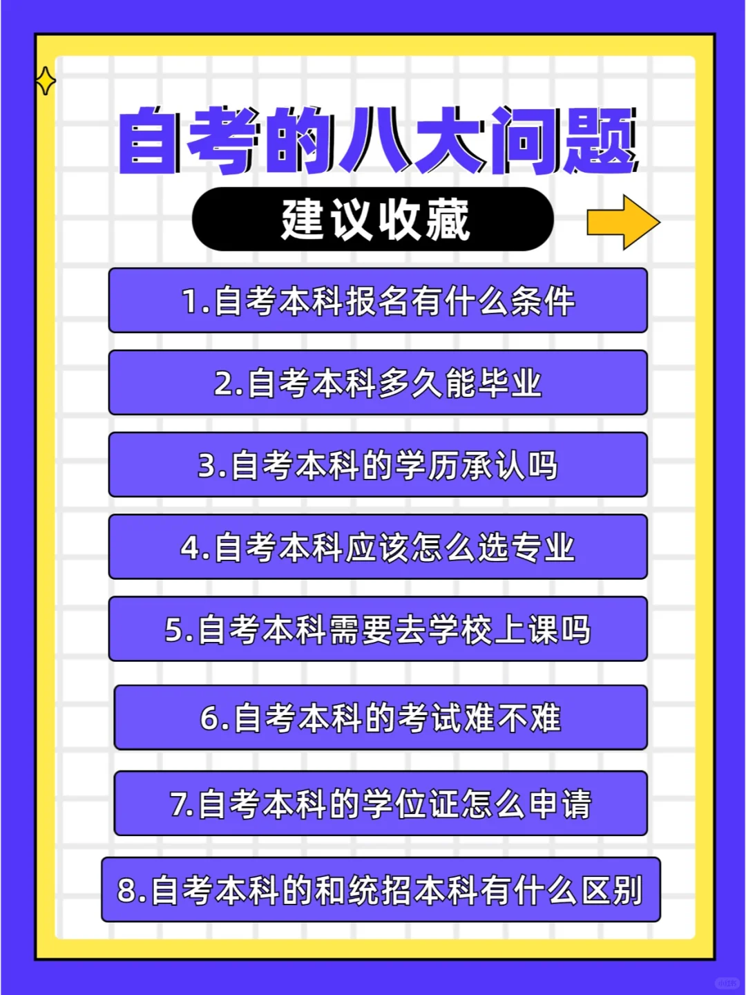 自考前，这八大问题一定要清楚！