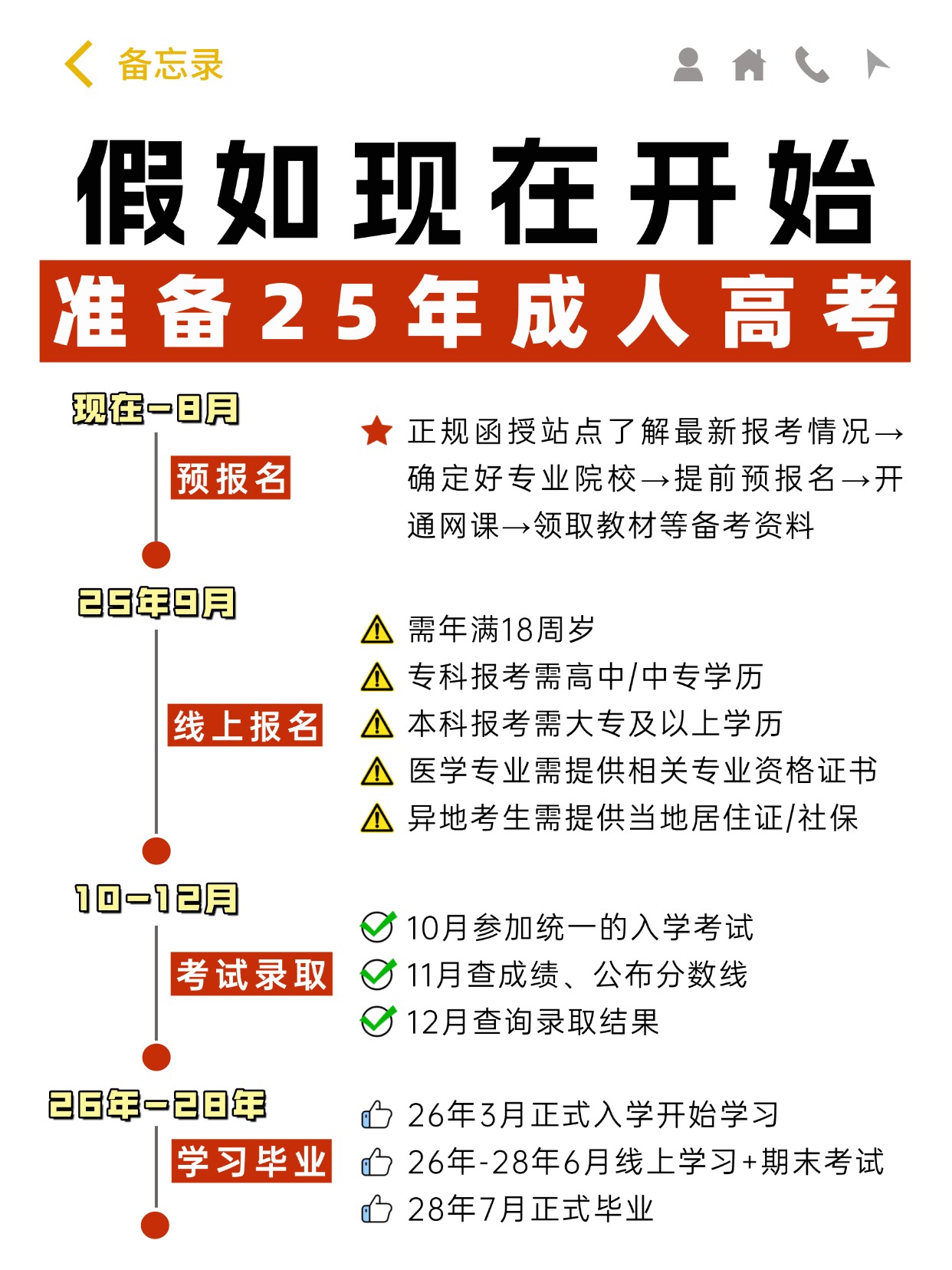 从6月开始，轻松备战2025年成人高考！超详细报考指南奉上