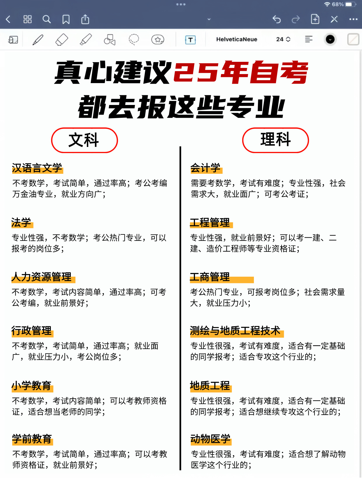 真心建议25年自考的都去报这些专业！