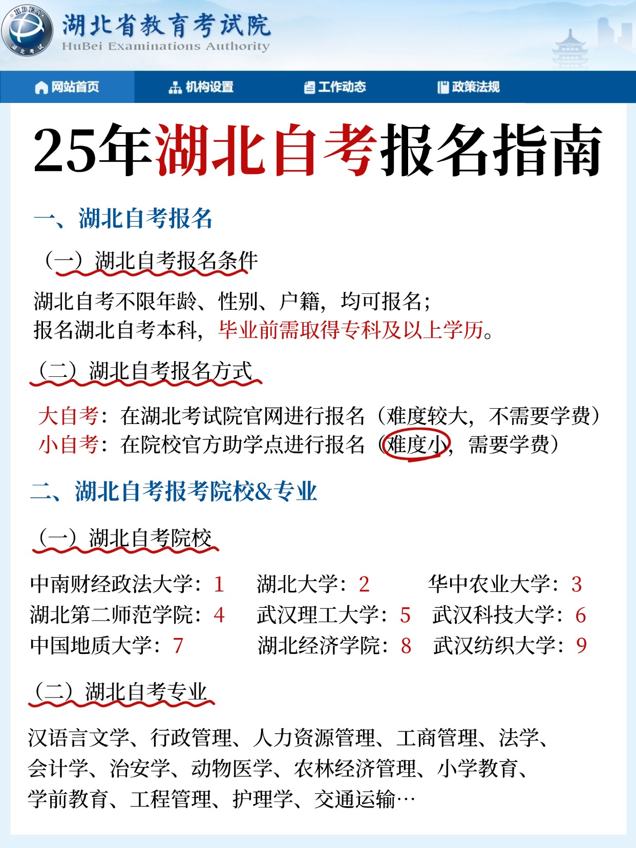 25年湖北小自考1.5年搞定本科！全攻略