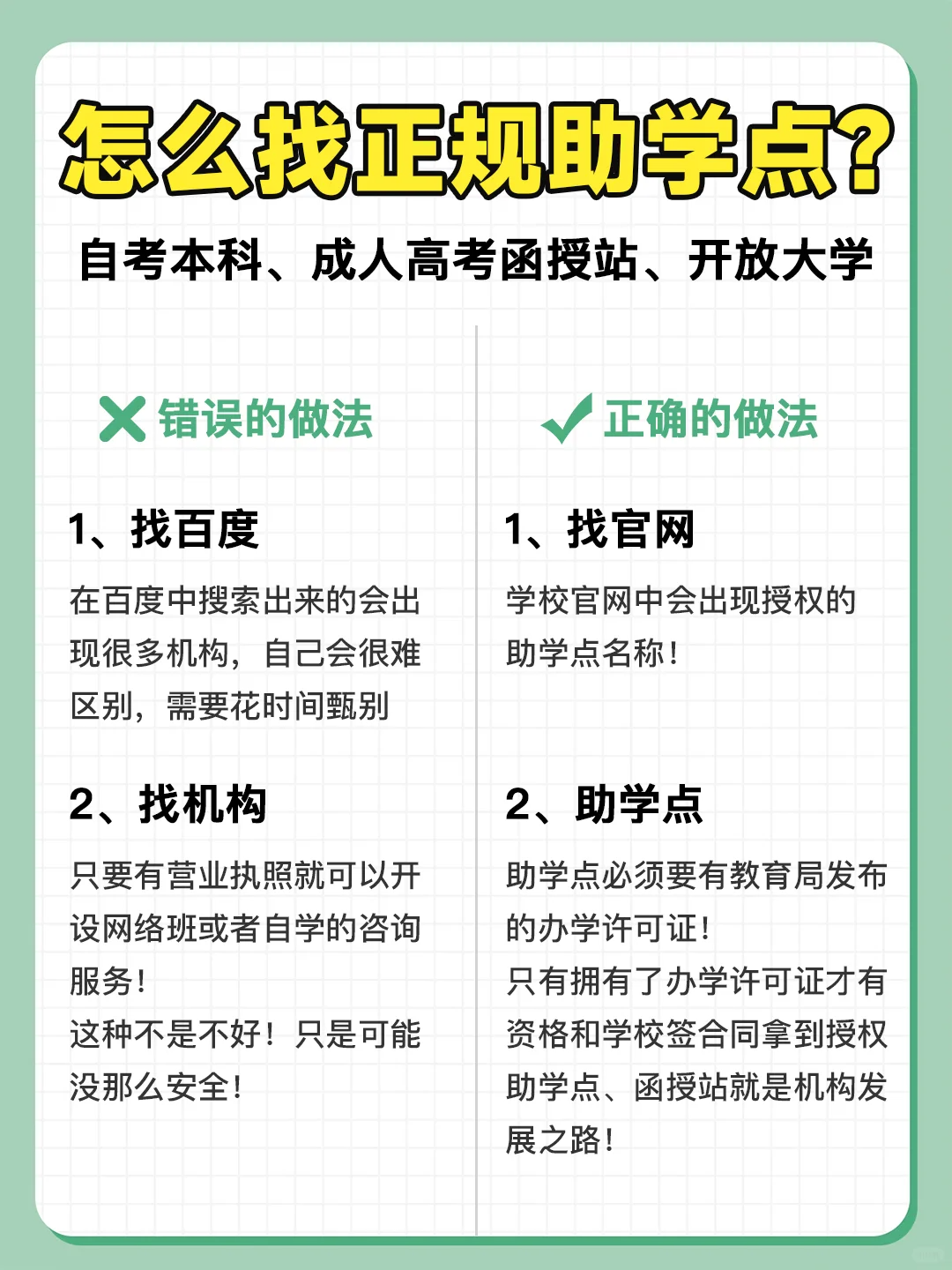 提升学历如何找正规助学点？