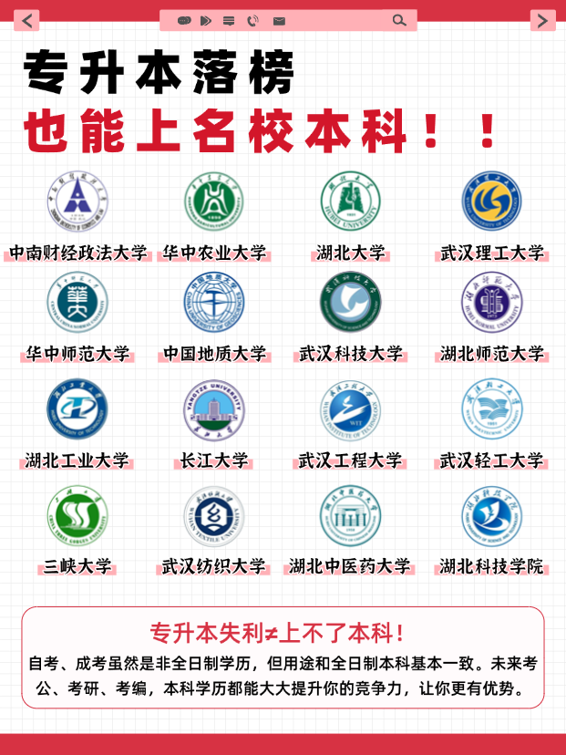 专升本失利？别怕！成人本科一样能读本科