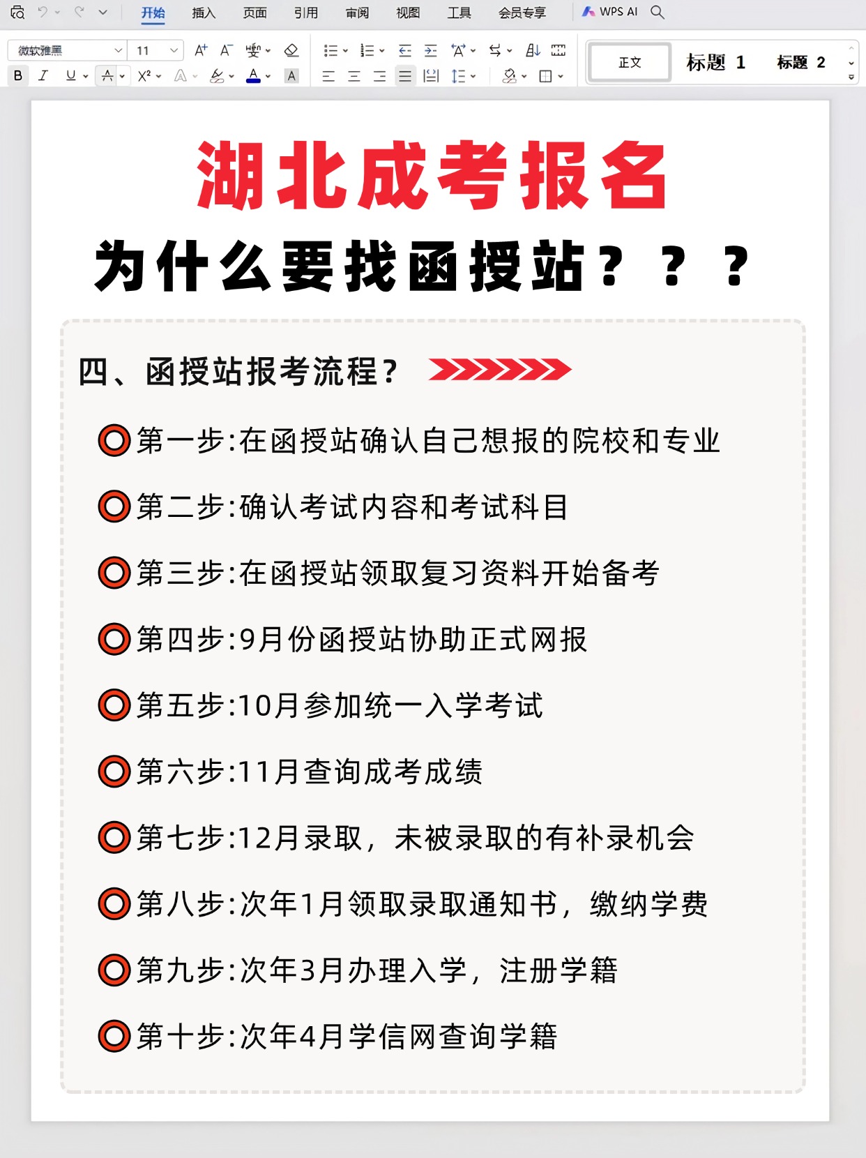 为什么都说成考要找函授站报名？