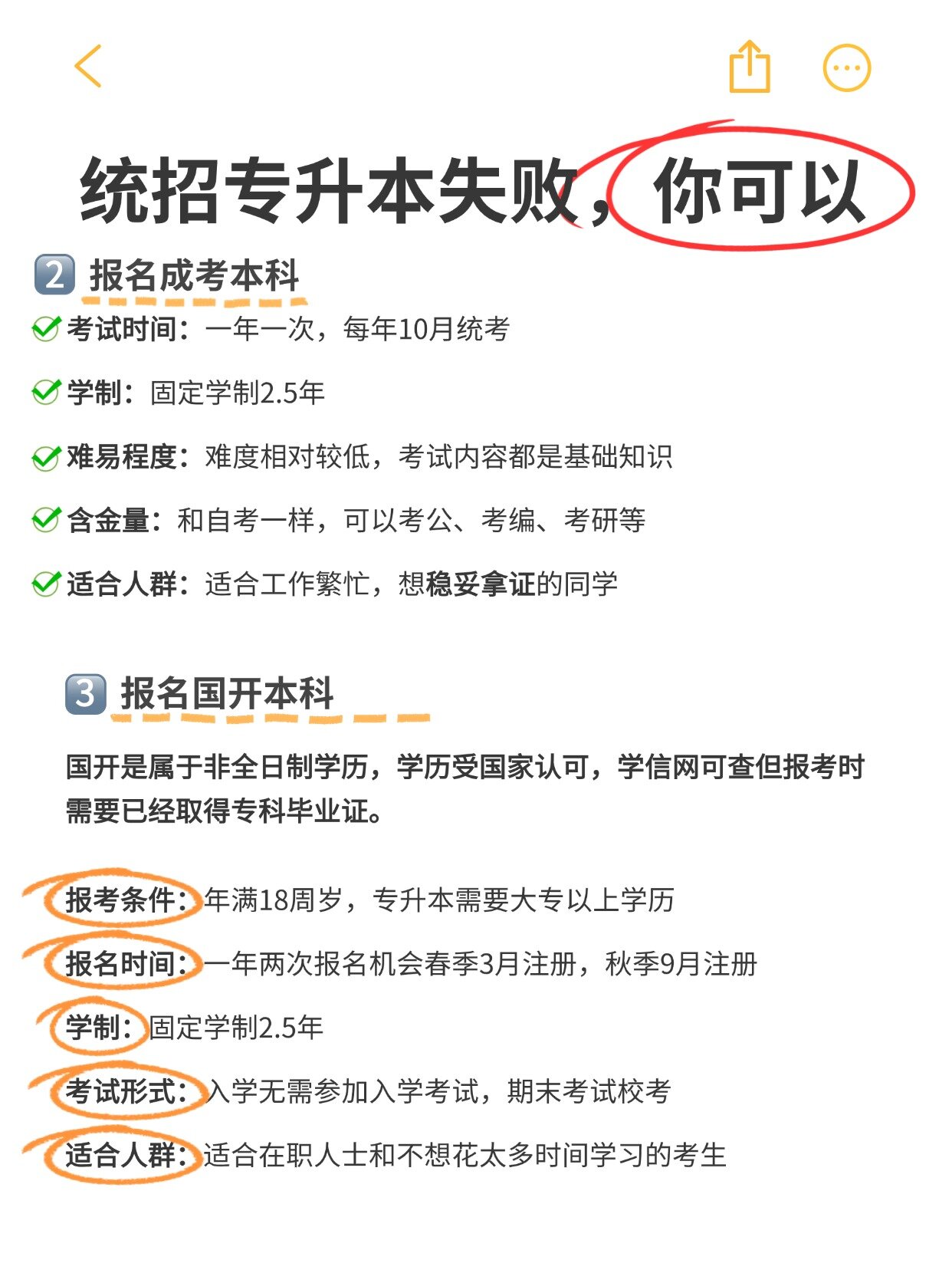 统招专升本失败？别慌，还有这3条路可救命