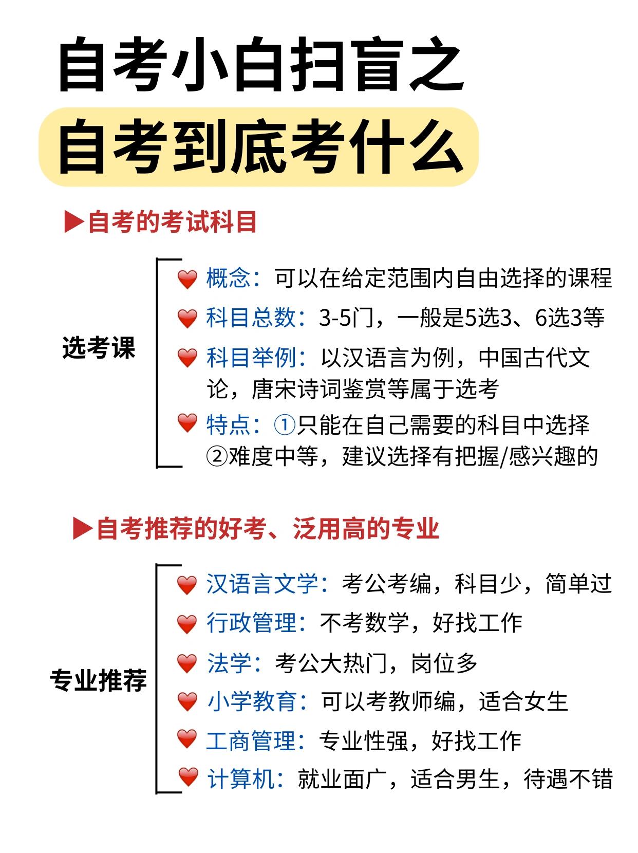 成人自考本科考什么？不懂怎么自考的一定要看！