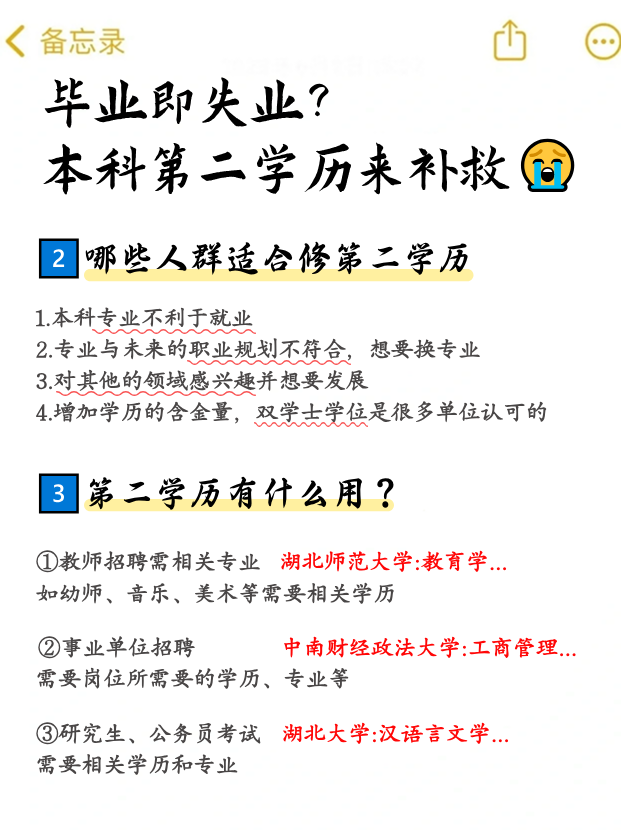 为什么要修第二学历？有哪些形式？