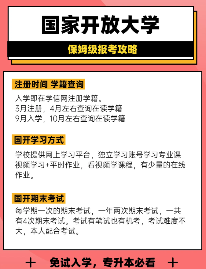 不用考试比成考毕业还要快的学历提升方式？国家开放大学