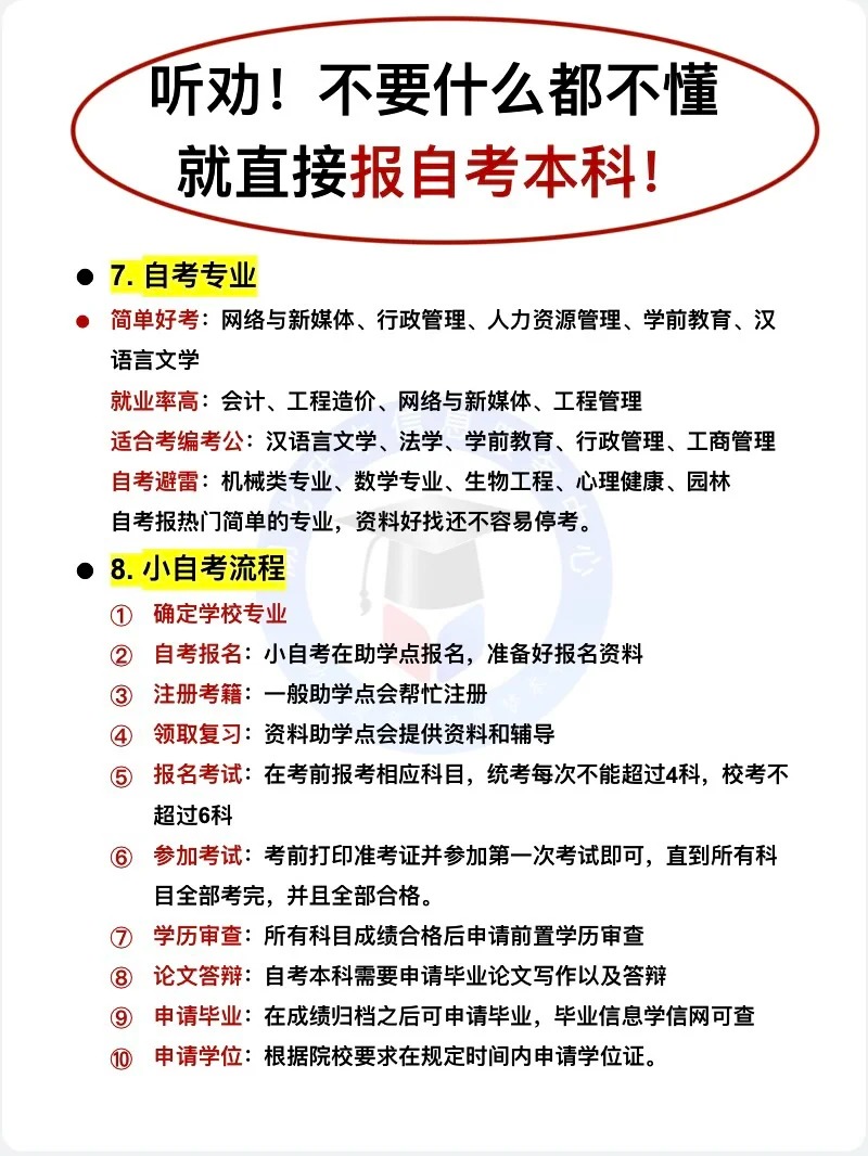 啥都不懂还想报自考？别浪费时间了❗❗