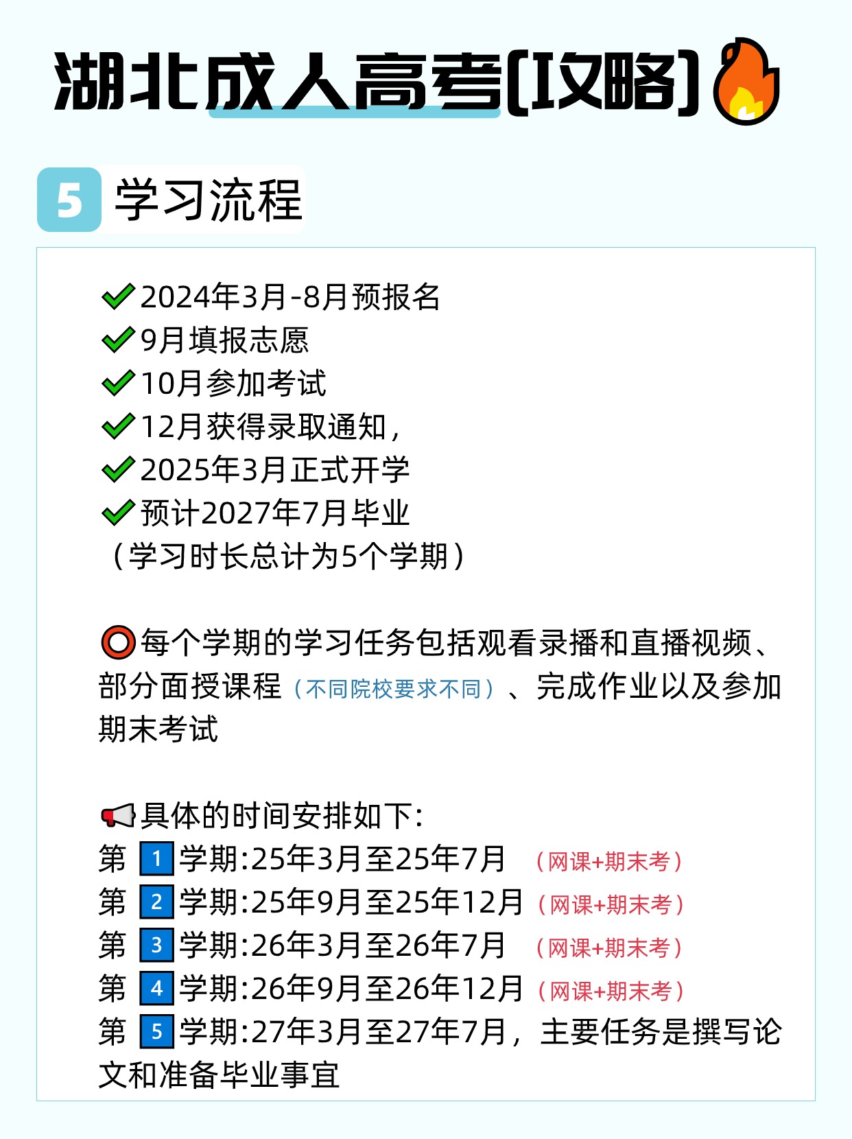 湖北成人高考报考注意事项有哪些？