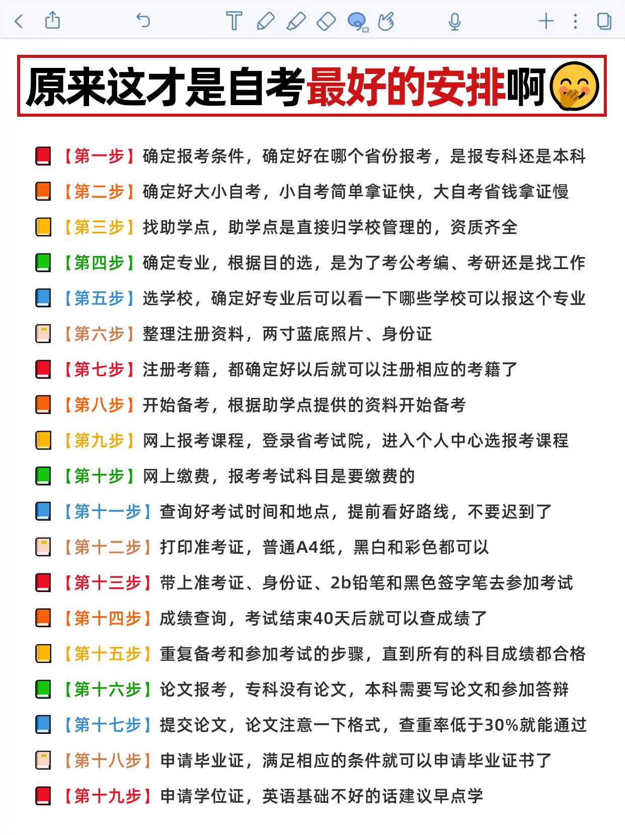 湖北自考流程是怎样的，要注意什么？